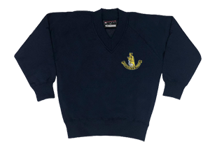 St Hugh's Catholic Primary School - Navy V-Neck Sweatshirt