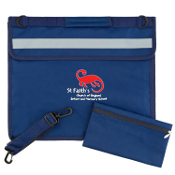 St Faiths C of E Infant School - Deluxe Bookbag - Navy Blue