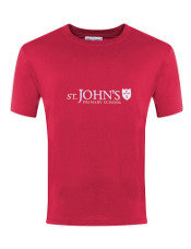 St John's Academy - Red T-Shirt (PE)