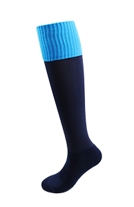 Navy/Turquoise Turnover Football Socks