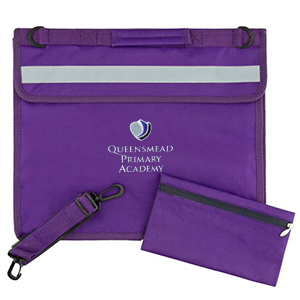 Queensmead Primary Academy - Deluxe Bookbag - Purple
