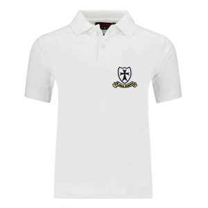 St John's Academy - White Polo Shirt