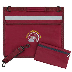 Barlestone C of E Primary School - Deluxe Bookbag - Burgundy