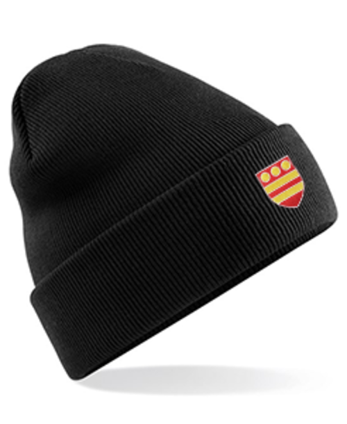 Bourne Grammar School - BLACK - Beanie Hat - Optional