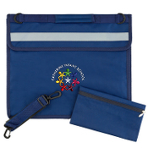 Catherine Infant School - Deluxe Bookbag - Navy Blue