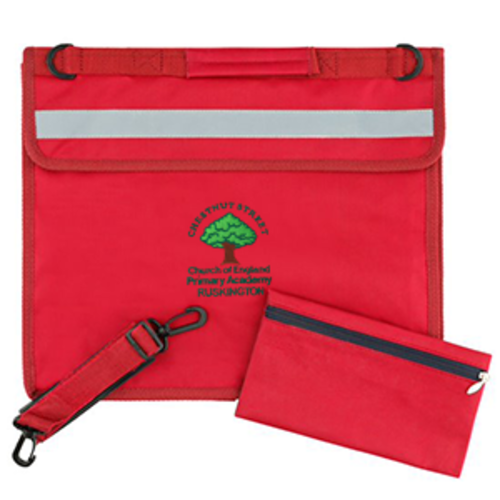 Chestnut Street CofE Primary Academy - Deluxe Bookbag - Red