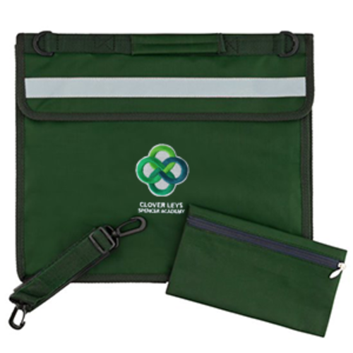 Clover Leys Spencer Academy - Deluxe Bookbag - Bottle Green