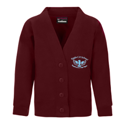 Eagle Community Primary School Burgundy CARDIGAN