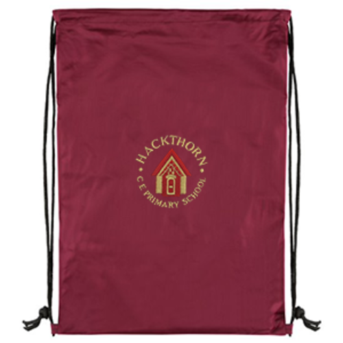 Hackthorn CE Primary School - PE Bag - Burgundy
