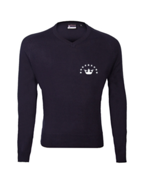 Havelock Academy - UNISEX Navy V-Neck Knitted Jumper