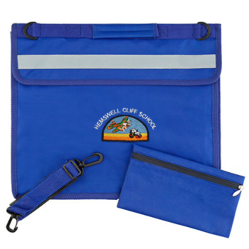 Hemswell Cliff Primary School - Deluxe Bookbag - Royal Blue