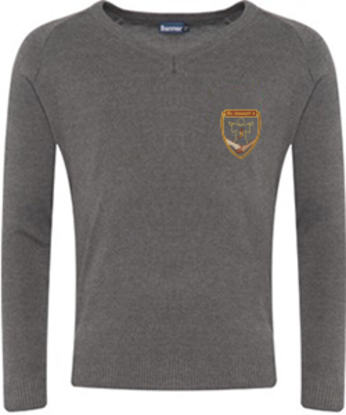 St Joseph's Catholic Primary School - Knitted V-Neck Jumper