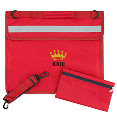 King Richard III Infant and Nursery School - Deluxe Bookbag - Red
