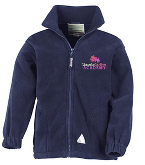 Lincoln Carlton Academy - Navy Fleece Jacket