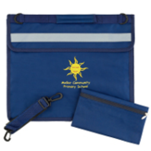 Mellor Community Primary School - Deluxe Bookbag - Navy Blue
