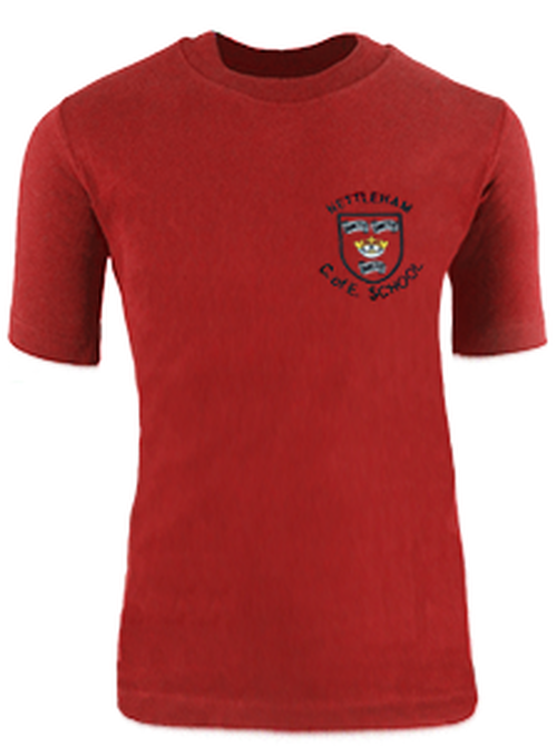 Nettleham C of E Junior School - Red T-Shirt (PE)