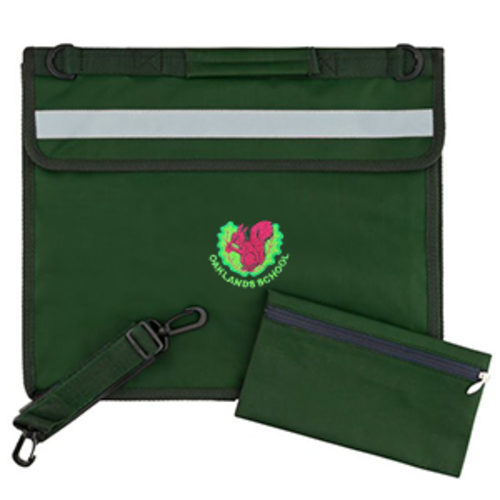 Oaklands School - Deluxe Bookbag - Bottle Green