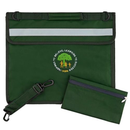 Old Clee Primary Academy - Deluxe Bookbag - Bottle Green