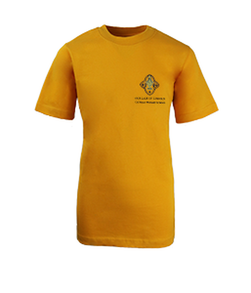 Our Lady of Lincoln - Gold P.E. T-Shirt