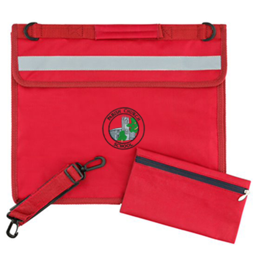 Parish Church Primary School - Deluxe Bookbag - Red