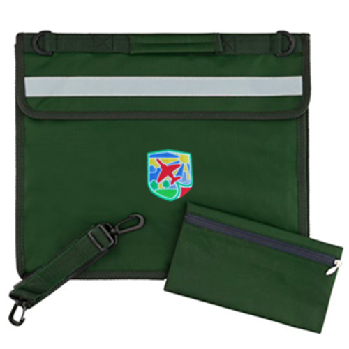 Pollyplatt Primary Academy - Deluxe Bookbag - Bottle Green