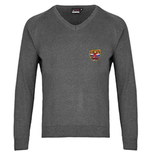 UNISEX - Queen Elizabeth's High School (QEHS) Grey Knitted Jumper