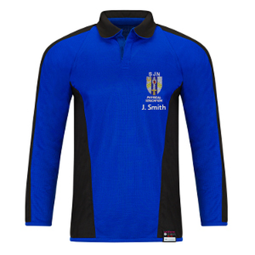 Sir John Nelthorpe School - Air-Flow Reversible Sports Top - Royal/Black - Personalised