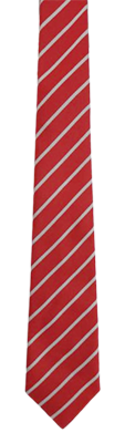 St Peter at Gowts Primary School - Red/Silver Long Tie KS2