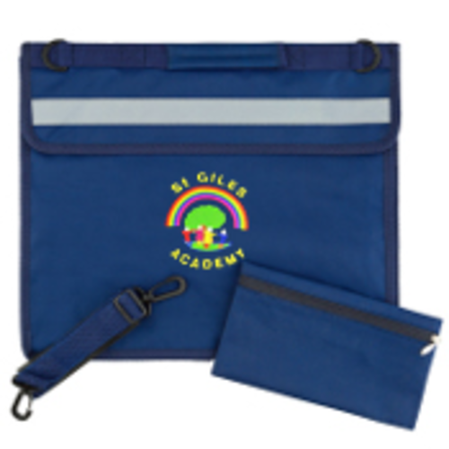St Giles Academy - Deluxe Bookbag - Navy Blue