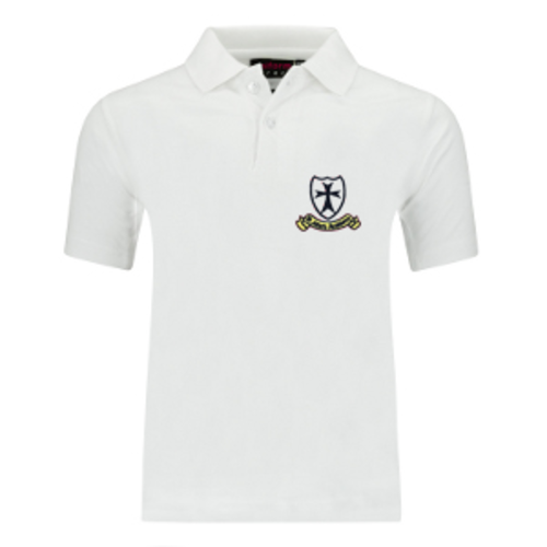 St John's Academy - White Polo Shirt