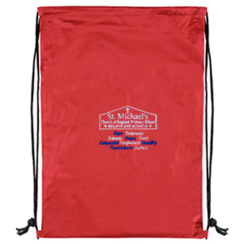 St Michael's CofE Primary School - PE Bag - Red
