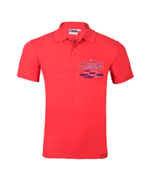 St Michael's CofE Primary School - Red Polo Shirt
