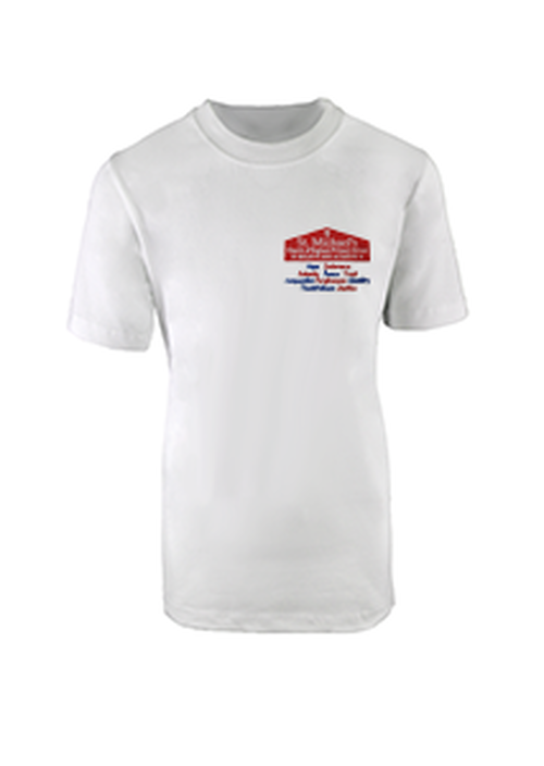 St Michael's CofE Primary School - White PE T-Shirt