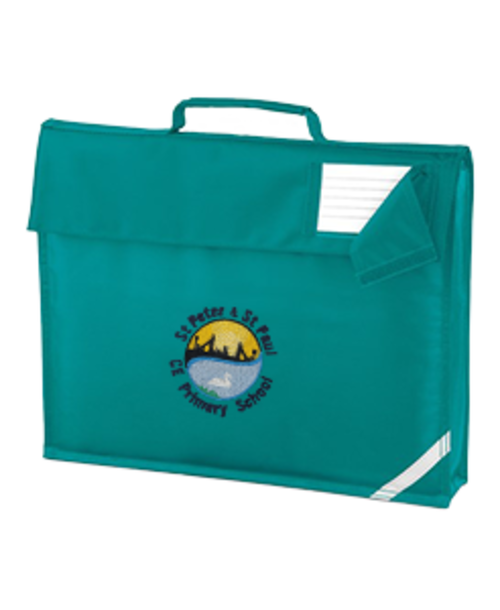 St Peter St Paul CofE Primary School - QD Deluxe Bookbag - Jade