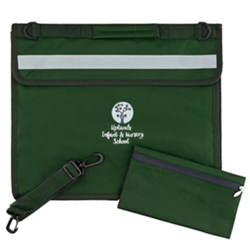 Uplands Infant School - Deluxe Bookbag - Bottle Green