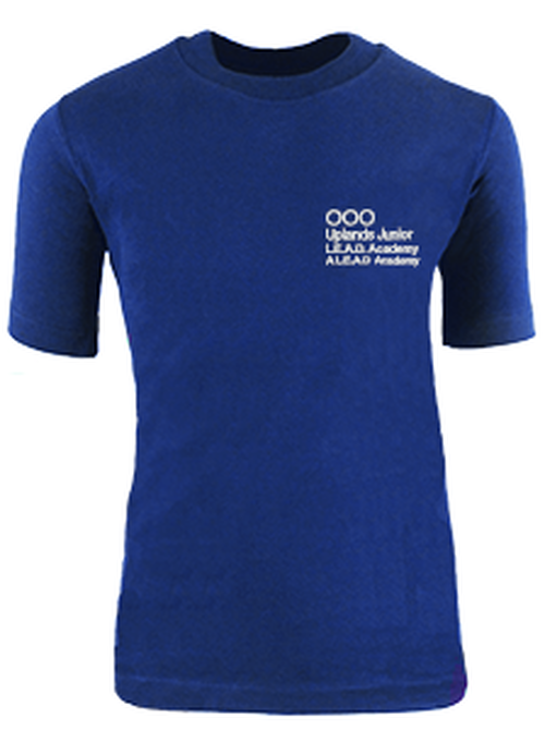 Uplands Junior LEAD Academy - Royal Blue PE T-Shirt