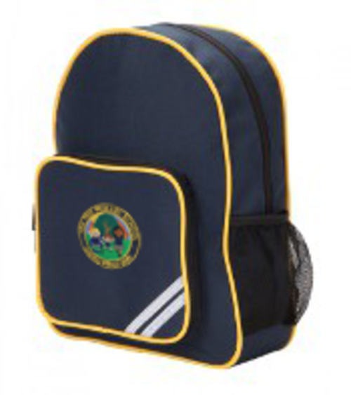 Yew Tree Primary School - SMALL Backpack Navy with Gold Edge