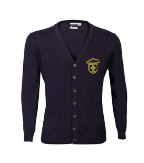 Christ The King Catholic Voluntary Academy - Navy Knitted Cardigan