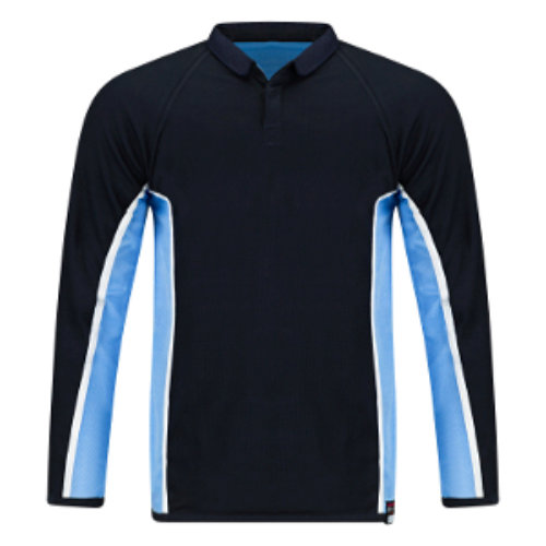 Rugby Sports Top - Navy / Sky / White