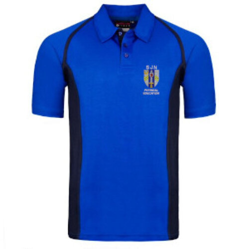 Sir John Nelthorpe School - Royal/Navy Tape PE Polo Shirt