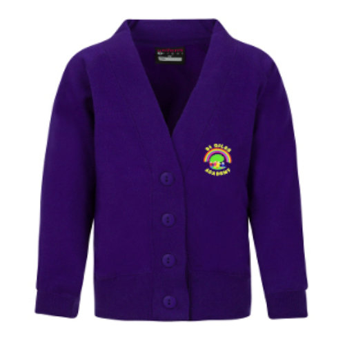 St Giles Academy - PURPLE Cardigan Y6