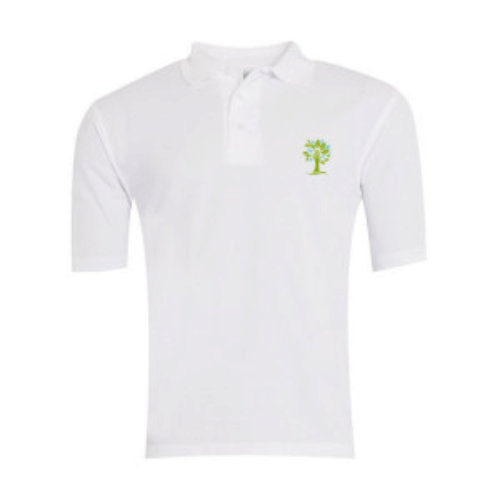 St Clares School - White Polo Shirt