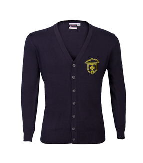 Christ The King Catholic Voluntary Academy - Navy Knitted Cardigan