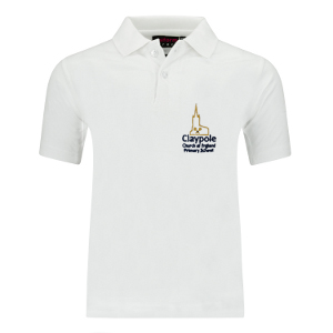 Claypole C of E Primary School - White Polo Shirt