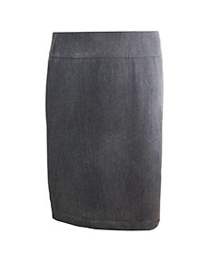New! LINED Straight Skirt in Grey