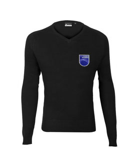 Oasis Academy Wintringham - Black V-Neck Knitted Jumper