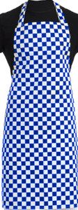 Blue and White Checked Apron