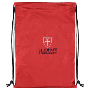 St John's Academy - PE Bag - Red