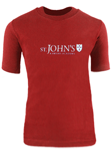 St John's Academy - Red T-Shirt (PE)
