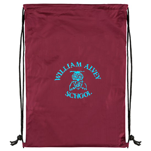 William Alvey School - Maroon (-PRINTED-) PE Bag